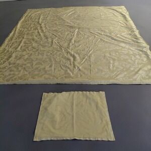 Hotel Collection Duvet Cover KING Standard Pillowcase Yellow Sheen Floral Luxury